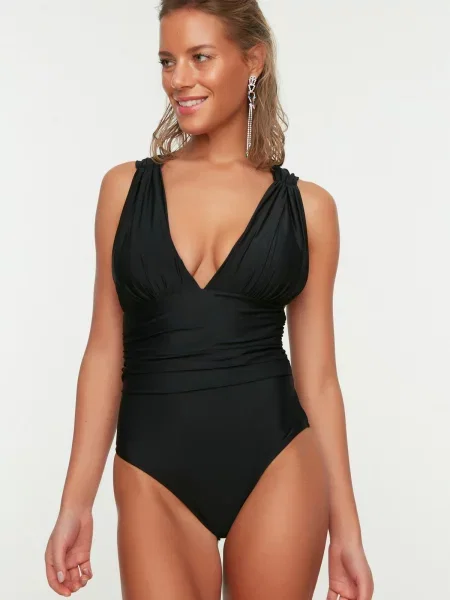 Enodelne kopalke Trendyol črna