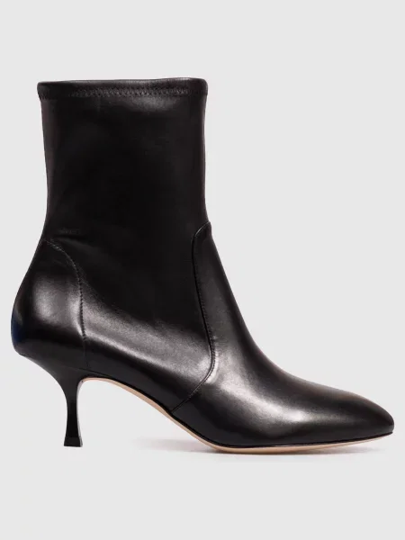 Кожаные ботильоны Stuart Weitzman черные