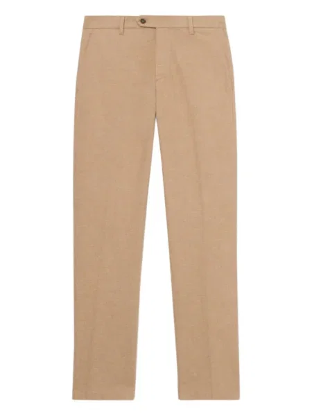 Flanelové chinos Brooks Brothers hnědé