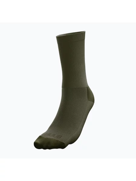 HUUB Jason Kenny Cyklistické ponožky olivové zelené