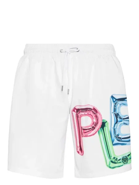 Slip de baie Philipp Plein alb