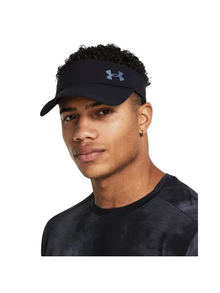 Козирок для бігу Under Armour Launch black/black/reflective чорна