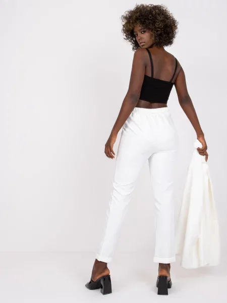 Pantaloni Italy Moda alb