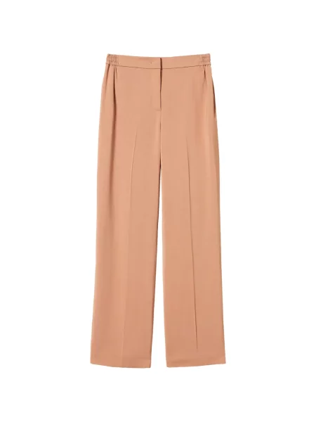 Pantaloni Twinset din țesătură twill