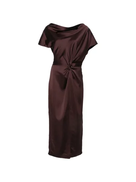 Rochie Imperial asimetrică maro