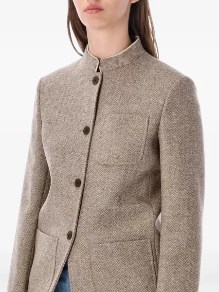 Gulerat sacou Fortela cu model herringbone
