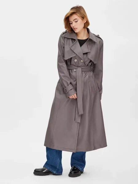 Тренч HARVEST Sue темно-сірий сірий