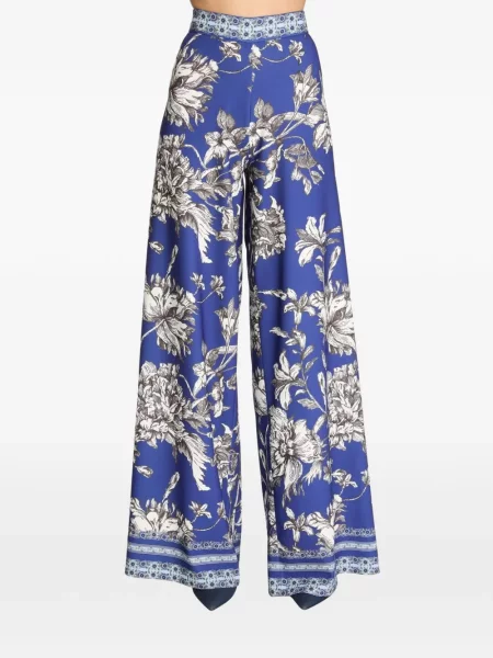 Pantaloni palazzo Alice + Olivia albastru