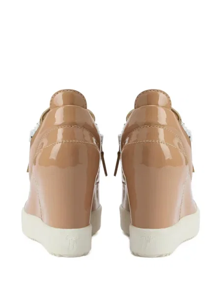 Sneakerși Giuseppe Zanotti din piele cu pană
