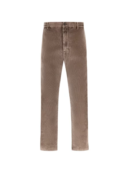 Pantaloni Paul & Shark de catifea cord alb