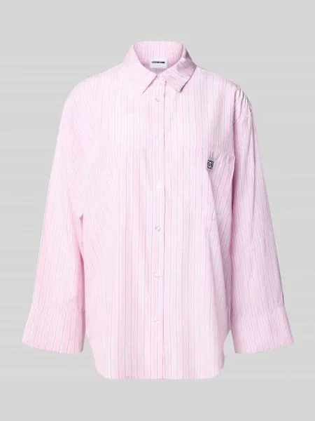 Koszulowa bluzka z kieszenią na piersi model FRIDA' Noisy May różowa