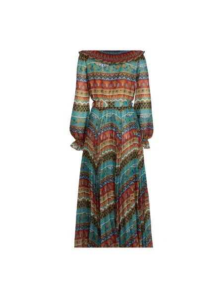 Sukienka midi La Doublej do kolan zielona