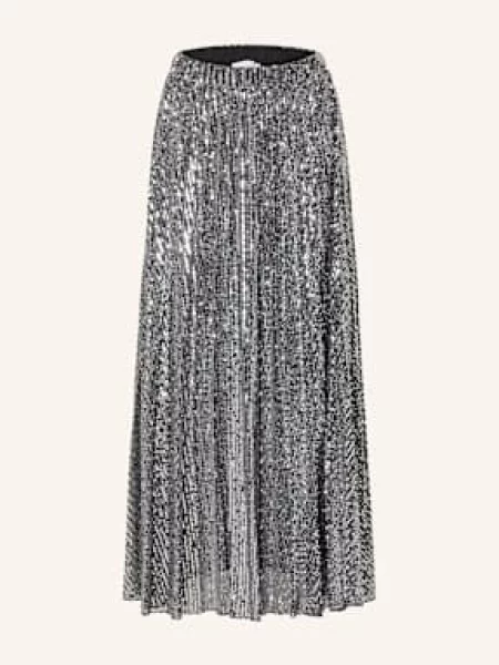Rich & Royal Spódnica Z Siateczki Z Cekinami silber