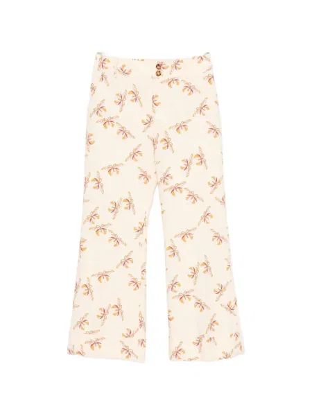 Pantaloni La Doublej cu model floral cu imagine