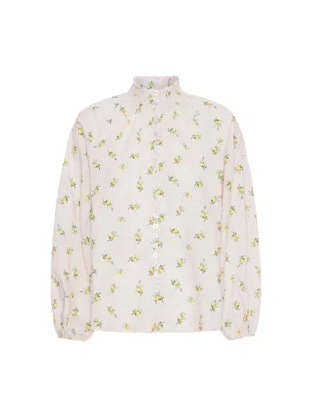 Koszula w kwiaty Americandreams w kwiatki żółta