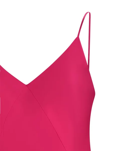 Satynowy top z jedwabiu Max Mara różowy