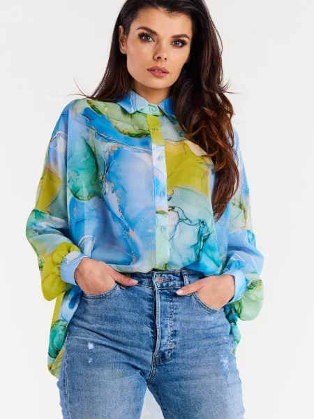 Koszula Awama niebieska