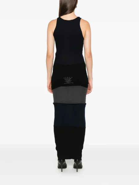 Rochie maxi Balenciaga fără mâneci de costum albastru