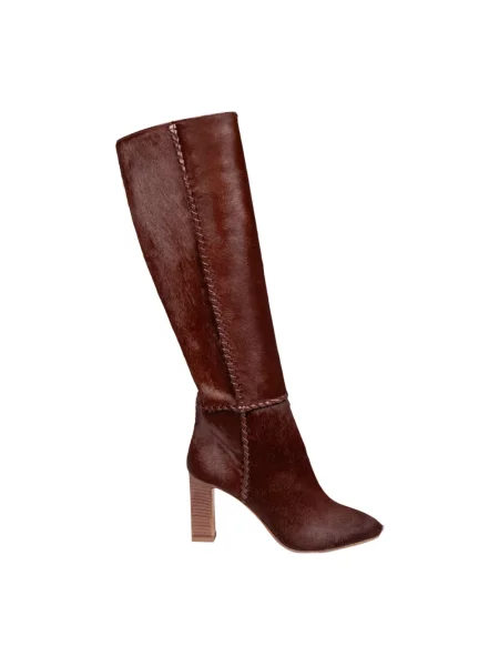 Buty do kostki Aquazzura skórzane brązowe
