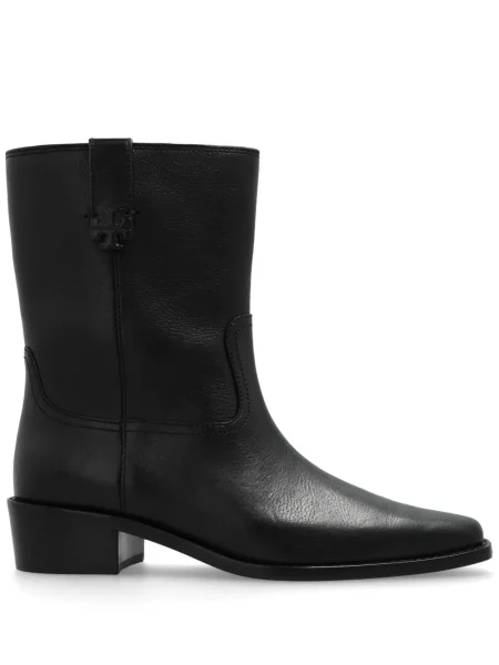 Cizme scurte Tory Burch cowboy negru