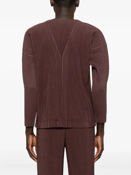 Плисирана жилетка Homme Plissé Issey Miyake кафяво