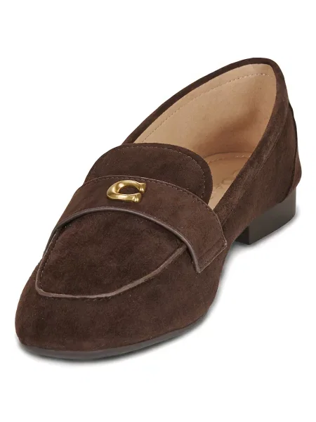 Pantofi loafer Coach din piele maro
