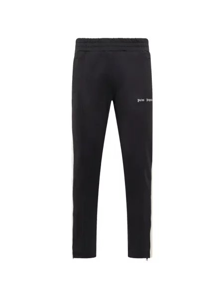 Pantaloni Palm Angels clasici alergare cu autograf negru