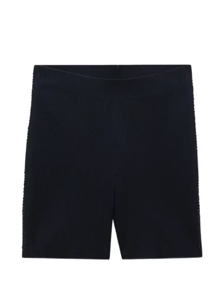 Pantaloni scurți Alexander Wang cu dungi cu autograf negru