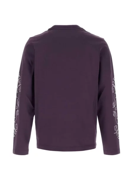 Lung tricou Moncler cu imagine violet