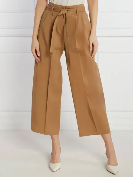 Boss Szövet nadrág Tenoy Bézs Tapered Fit fekete