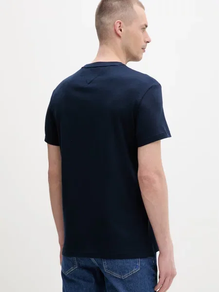 T-shirt o kroju regular fit z czystej bawełny Tommy Jeans