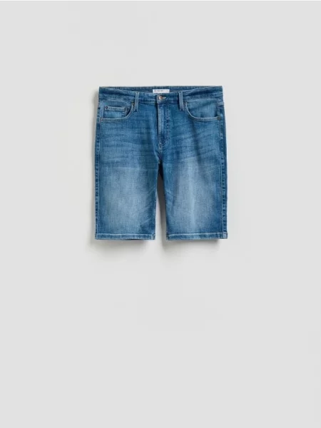 Reserved Pantaloni scurți slim fit din denim albastru