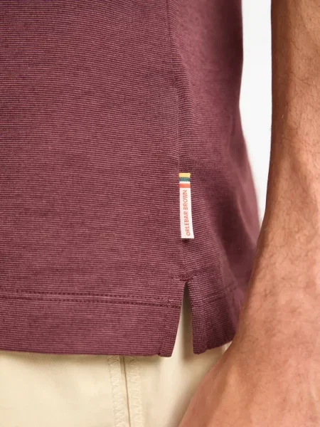 Scurt tricou polo Orlebar Brown roșu
