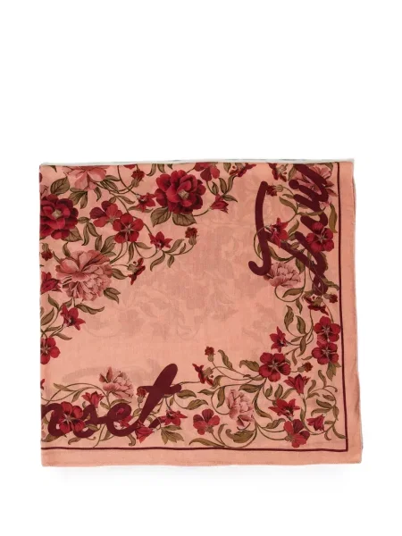 Fular Twinset cu model floral cu imagine roz