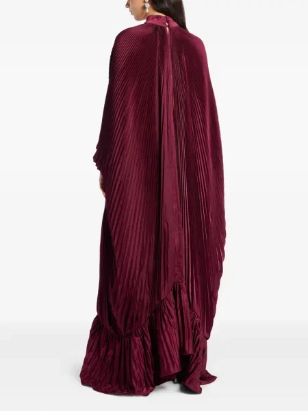 Rochie maxi L'idée cu volane plisată de costum roșu