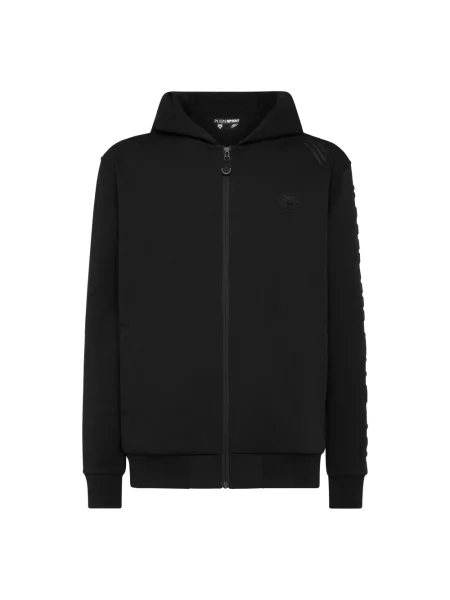Bluza z kapturem Plein Sport z kapturem czarna
