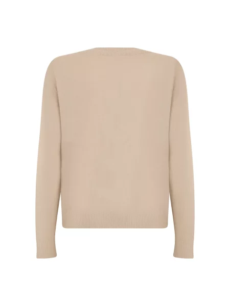 Sweter Weekend Max Mara z kaszmiru beżowy
