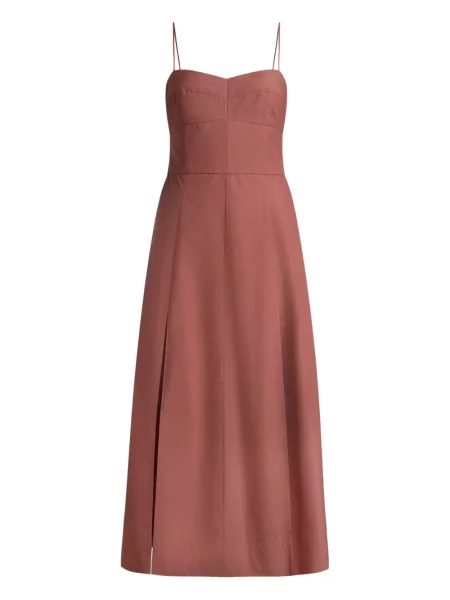 Rochie midi 12 Storeez până la genunchi de costum maro