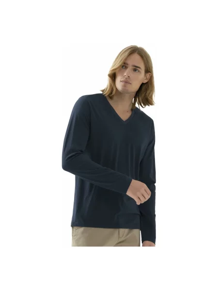 Mey Koszulka Od Piżamy Z Kolekcji Dry Cotton Colour blau niebieska
