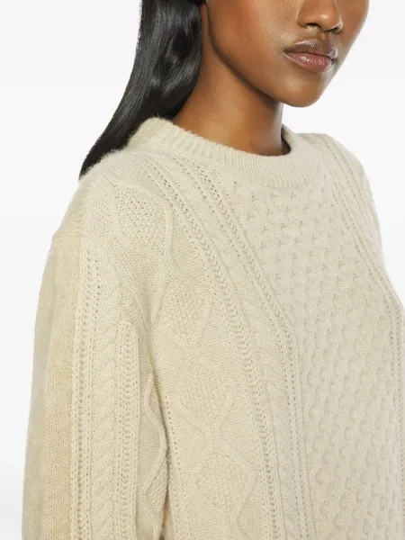 Pulover Maison Kitsune cu decolteu rotund