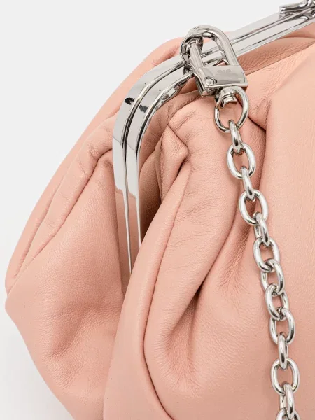 Шкіряна сумочка Weekend Max Mara PRATI рожевий