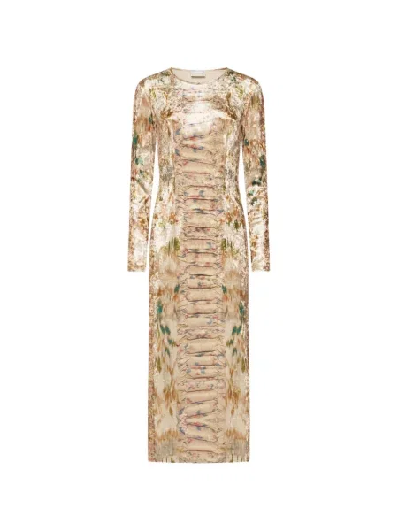 Rochie maxi Pierre-louis Mascia cu imagine cu imprimeu abstract