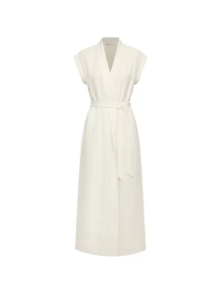 Rochie maxi 12 Storeez plic alb