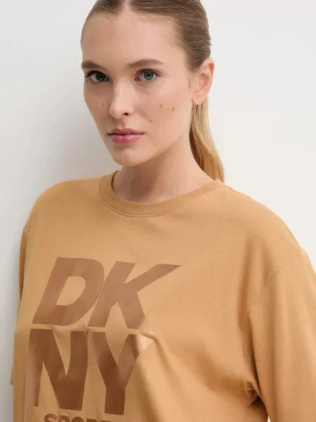 Футболка Dkny коричневая