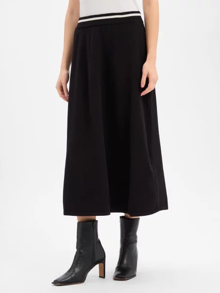 More & More spódnica z dzianiny Kobiety jednolity 34 czarny