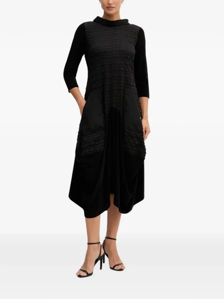 Matlasat rochie midi Joseph Ribkoff negru