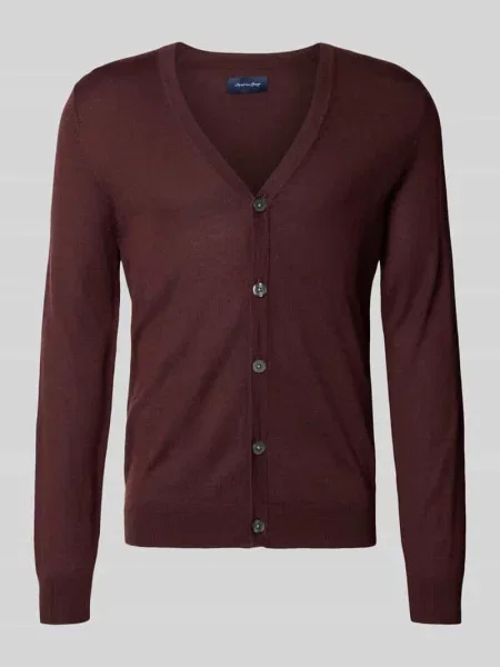 Kurtka z dzianiny z dekoltem w serek Christian Berg Men