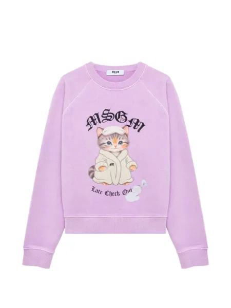 Pulover Msgm cu imagine violet