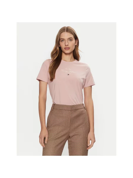 Tommy Hilfiger T-Shirt Regular Fit ροζ