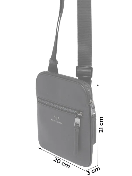 Crossbody táska Armani Exchange fekete